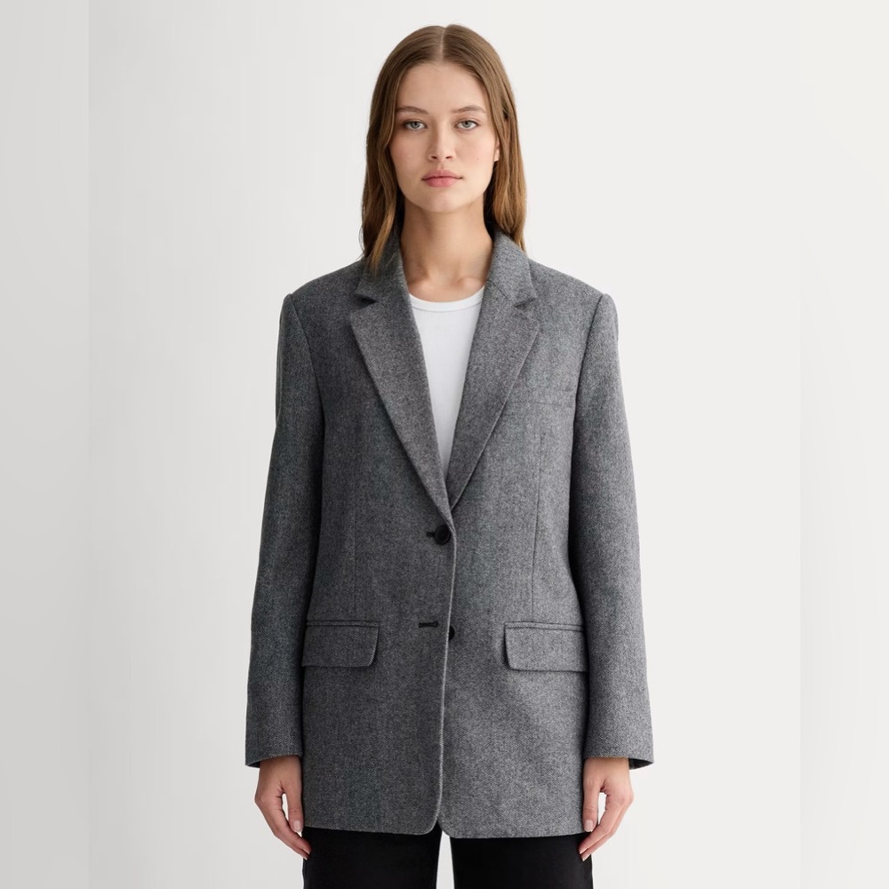 Everlane Gray Wool Blend Blazer